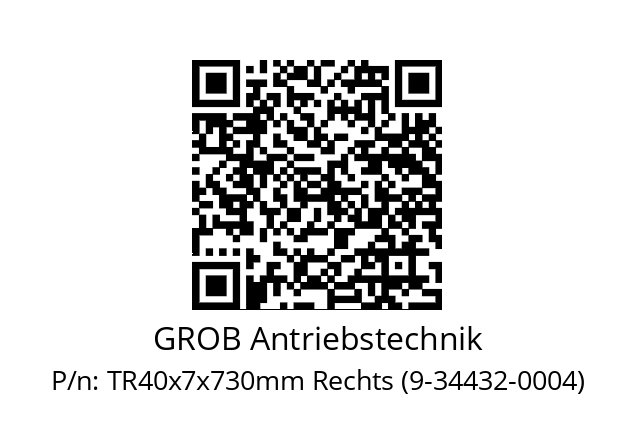   GROB Antriebstechnik TR40x7x730mm Rechts (9-34432-0004)