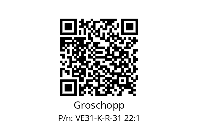   Groschopp VE31-K-R-31 22:1