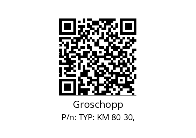   Groschopp TYP: KM 80-30,