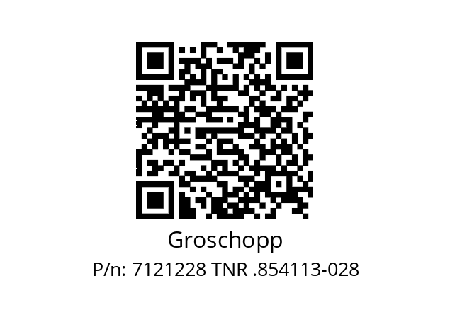   Groschopp 7121228 TNR .854113-028