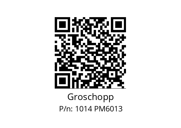   Groschopp 1014 PM6013