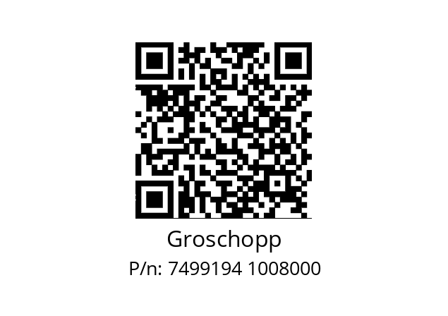   Groschopp 7499194 1008000