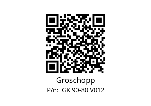   Groschopp IGK 90-80 V012