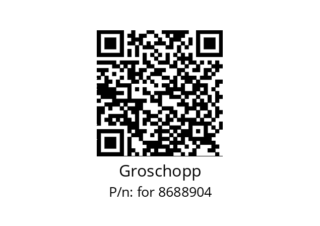   Groschopp for 8688904