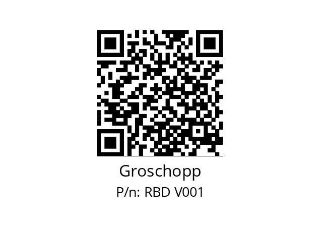   Groschopp RBD V001