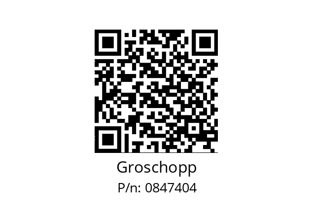   Groschopp 0847404