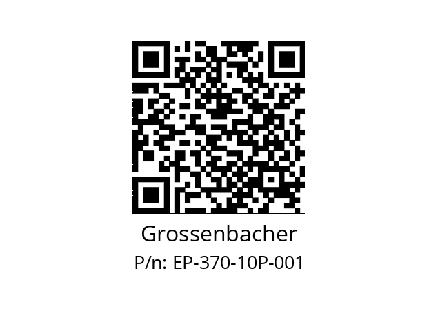   Grossenbacher EP-370-10P-001