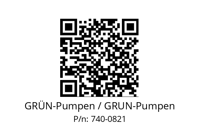   GRÜN-Pumpen / GRUN-Pumpen 740-0821