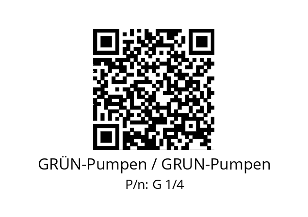   GRÜN-Pumpen / GRUN-Pumpen G 1/4