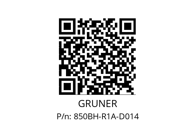   GRUNER 850BH-R1A-D014