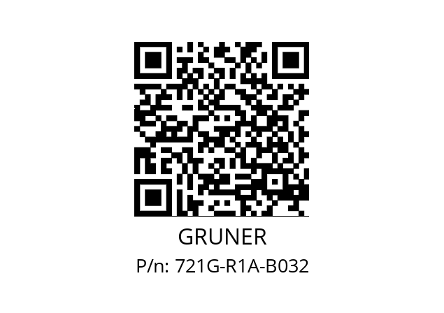   GRUNER 721G-R1A-B032