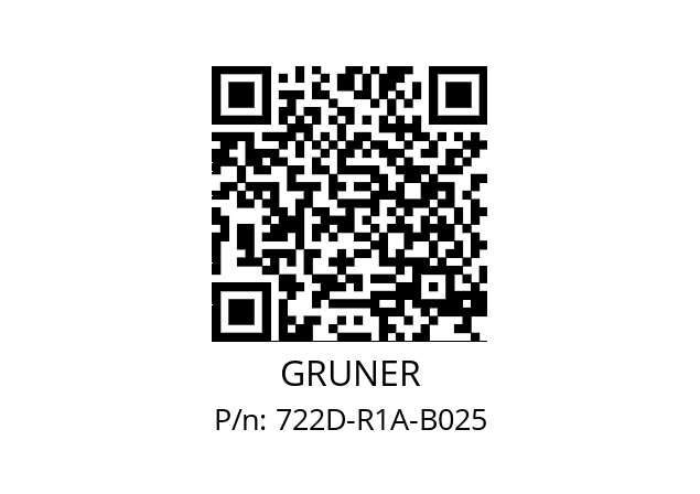   GRUNER 722D-R1A-B025