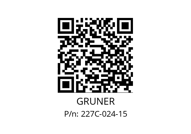   GRUNER 227C-024-15