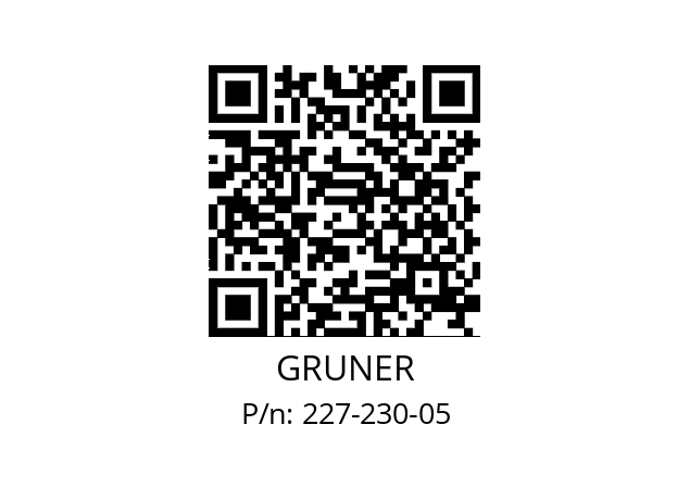   GRUNER 227-230-05