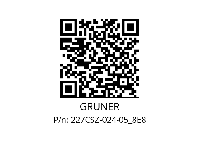   GRUNER 227CSZ-024-05_8E8