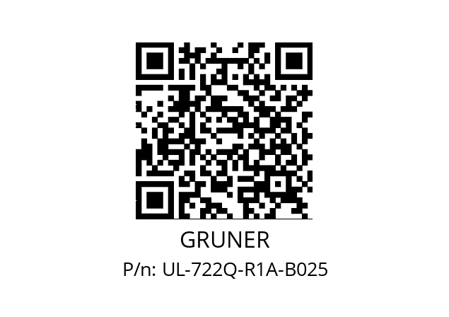   GRUNER UL-722Q-R1A-B025