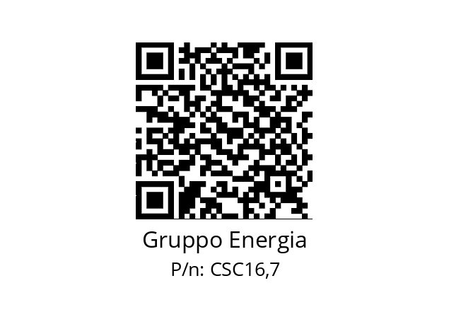   Gruppo Energia CSC16,7