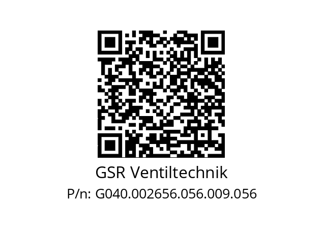   GSR Ventiltechnik G040.002656.056.009.056