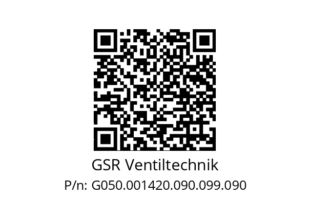   GSR Ventiltechnik G050.001420.090.099.090