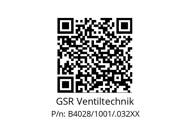   GSR Ventiltechnik B4028/1001/.032XX