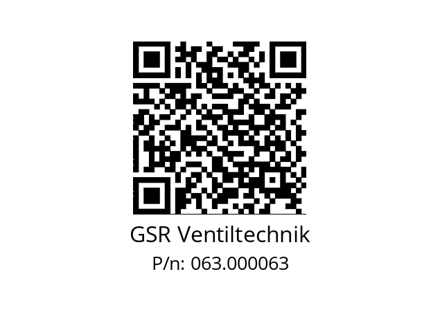   GSR Ventiltechnik 063.000063