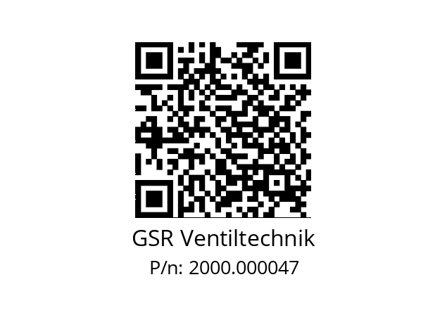   GSR Ventiltechnik 2000.000047