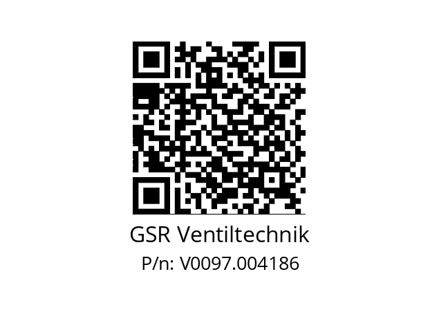   GSR Ventiltechnik V0097.004186