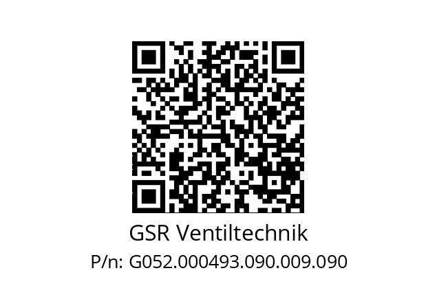   GSR Ventiltechnik G052.000493.090.009.090