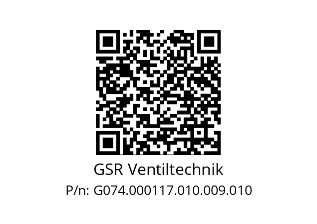   GSR Ventiltechnik G074.000117.010.009.010