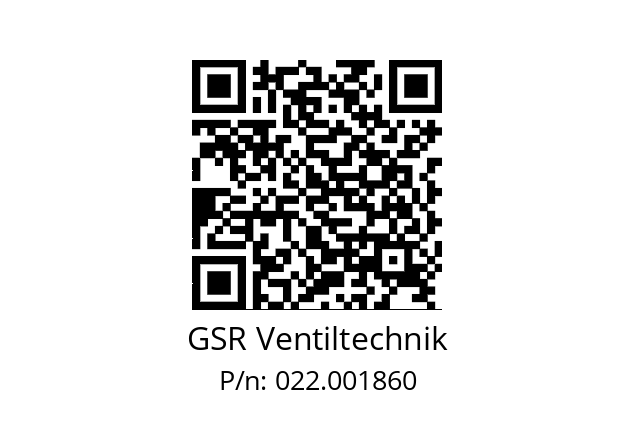   GSR Ventiltechnik 022.001860