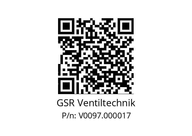   GSR Ventiltechnik V0097.000017