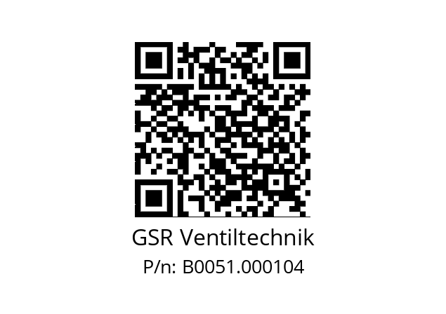   GSR Ventiltechnik B0051.000104