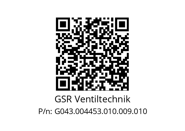   GSR Ventiltechnik G043.004453.010.009.010