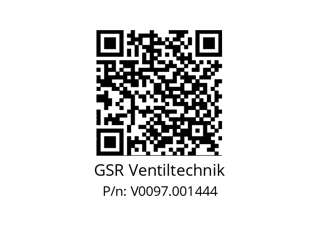   GSR Ventiltechnik V0097.001444