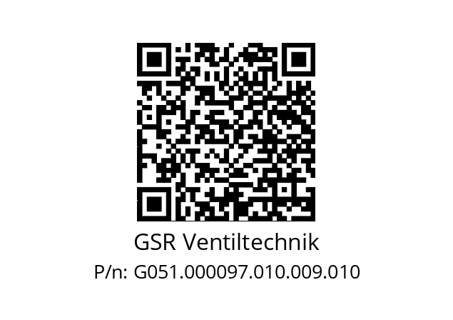   GSR Ventiltechnik G051.000097.010.009.010