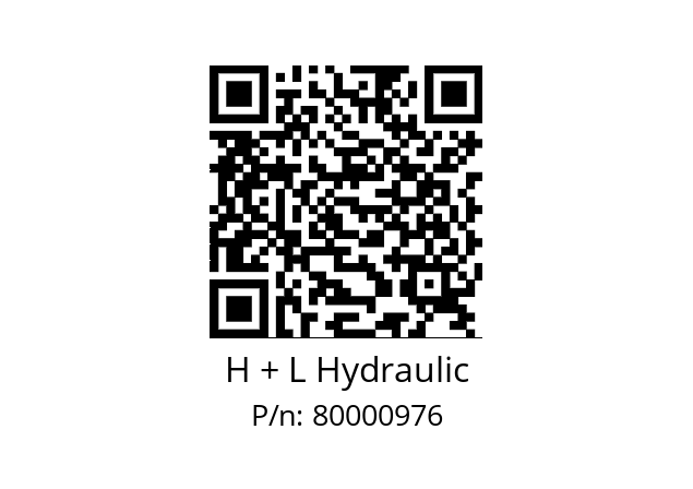   H + L Hydraulic 80000976