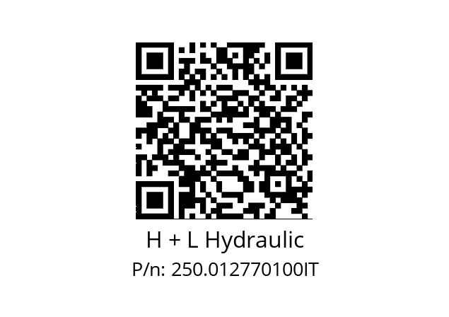   H + L Hydraulic 250.012770100IT