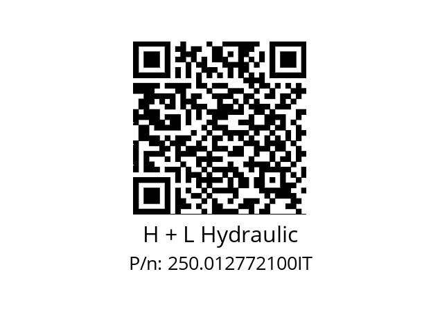   H + L Hydraulic 250.012772100IT