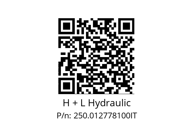   H + L Hydraulic 250.012778100IT