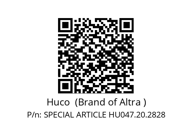   Huco  (Brand of Altra ) SPECIAL ARTICLE HU047.20.2828