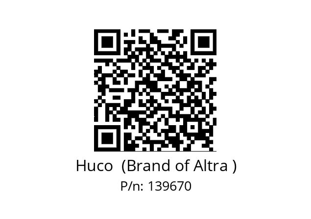   Huco  (Brand of Altra ) 139670