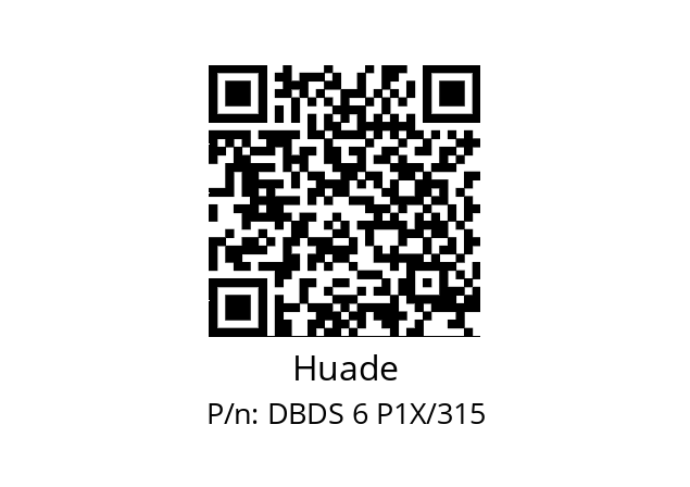   Huade DBDS 6 P1X/315