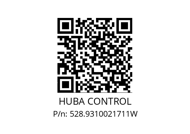   HUBA CONTROL 528.9310021711W