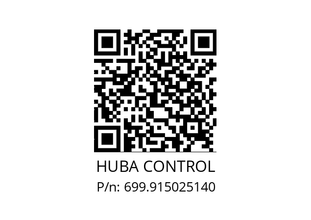   HUBA CONTROL 699.915025140