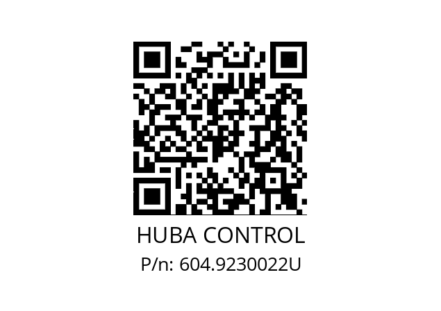   HUBA CONTROL 604.9230022U