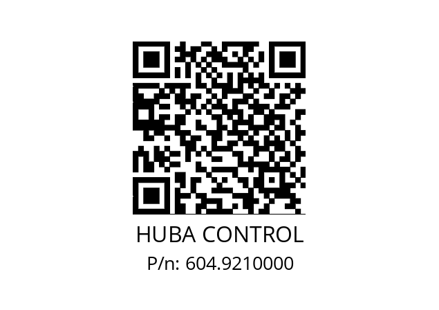   HUBA CONTROL 604.9210000