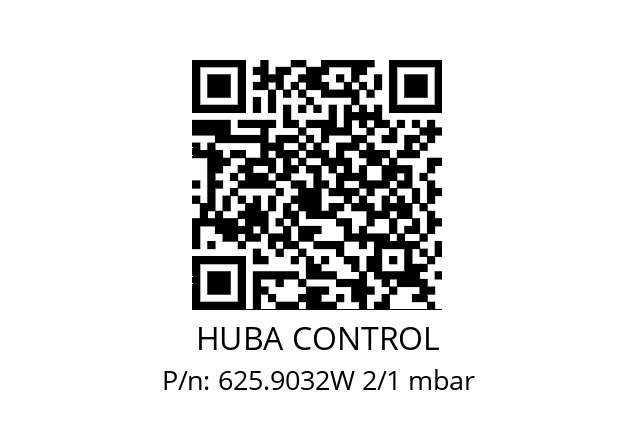   HUBA CONTROL 625.9032W 2/1 mbar