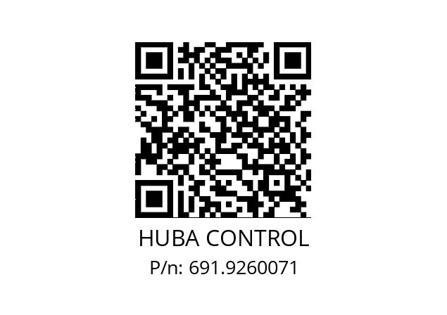   HUBA CONTROL 691.9260071