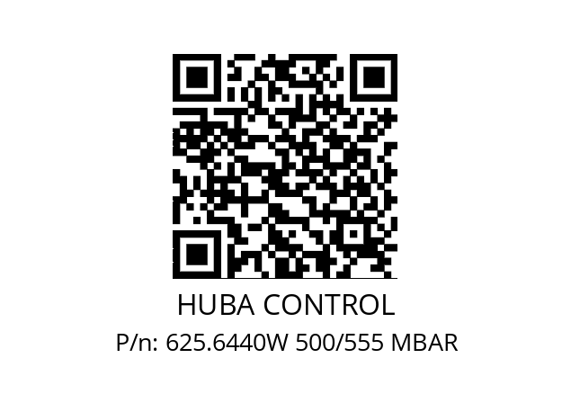   HUBA CONTROL 625.6440W 500/555 MBAR