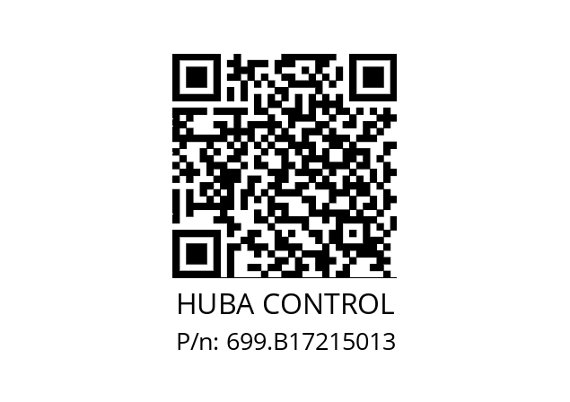   HUBA CONTROL 699.B17215013